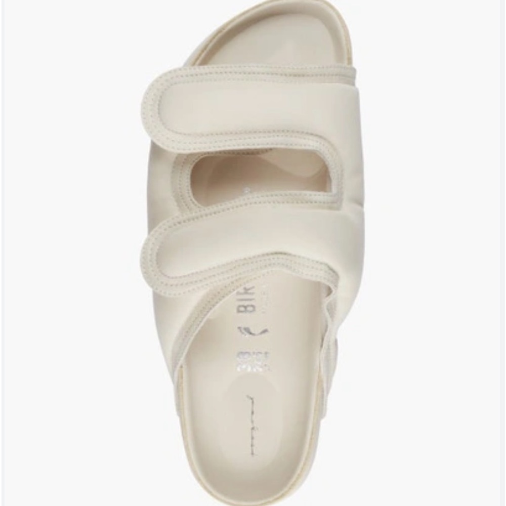 🆕 Birkenstock x Toogood chalk leather beachcomber slides fli